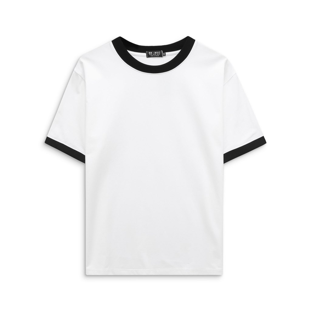 BIGSIZE 70 - 125kg - Áo thun nam BB - Boiz tay ngắn chất cotton form bigsize 70kg - 125kg - phối tay