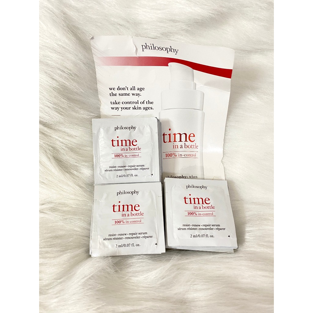 Bản Teser Serum Philosophy Time in a bottle 100% in-control 2ml