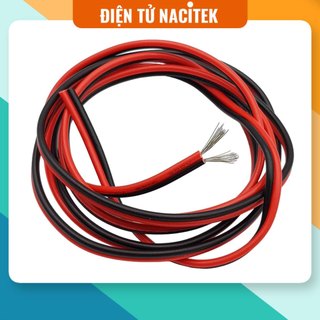1 mét dây điện đôi đỏ đen nhiều lõi đồng mạ kẽm 22 awg 0.3mm / 20 awg 0.5mm