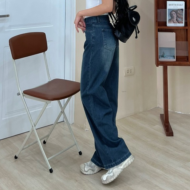 Quần jean suông unisex thời trang nam nữ mặc đôi - 247store.vn - Quanjean9001_P10