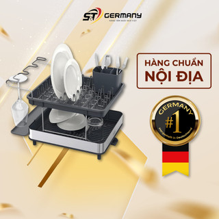 Kệ úp chén bát 2 tầng joseph joseph excel steel 851647 nội địa đức, khay đựng bát đĩa tiện lợi germanysnt 450215