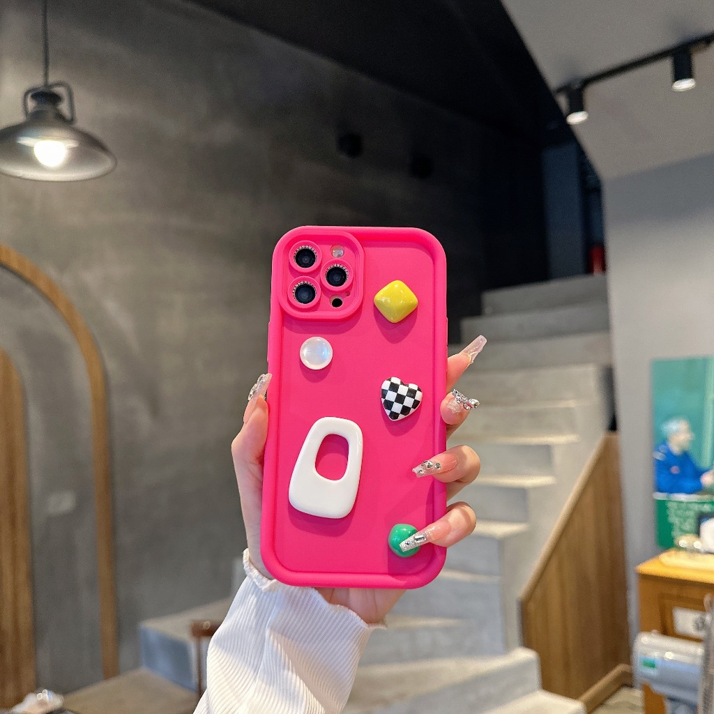 Ốp lưng điện thoại  basic gắn charm 7plus 8plus x xsmax 11 11promax 12 promax 13 13promax 14promax 15promax - H6