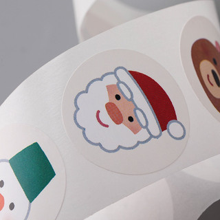 Sticker giáng sinh cuộn 500 cái