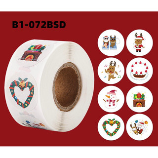 Sticker giáng sinh cuộn 500 cái