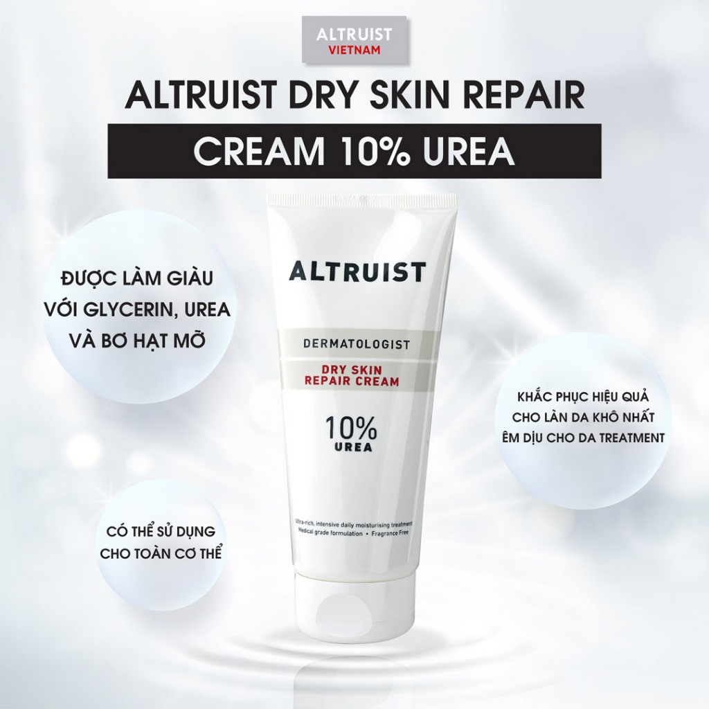 Kem Dưỡng Cấp Ẩm Cho Da Khô Altruist Dermatologist Dry Skin Repair Cream 10% Urea 200ml