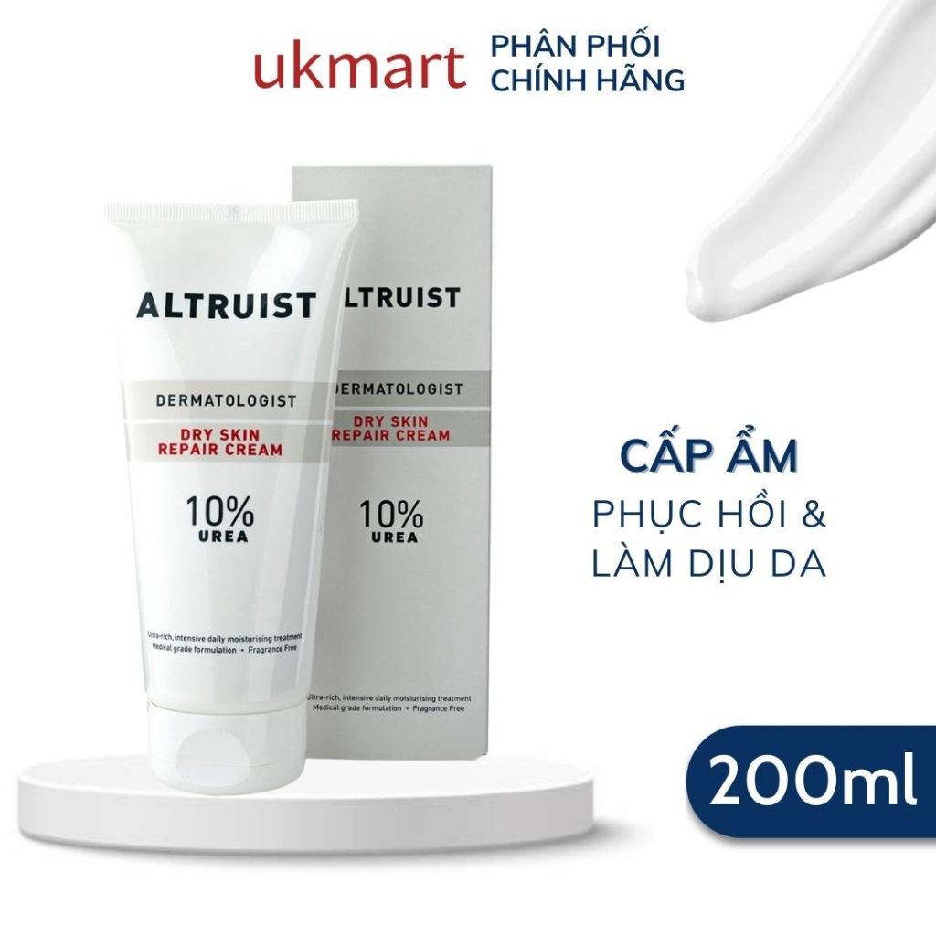 Kem Dưỡng Cấp Ẩm Cho Da Khô Altruist Dermatologist Dry Skin Repair Cream 10% Urea 200ml