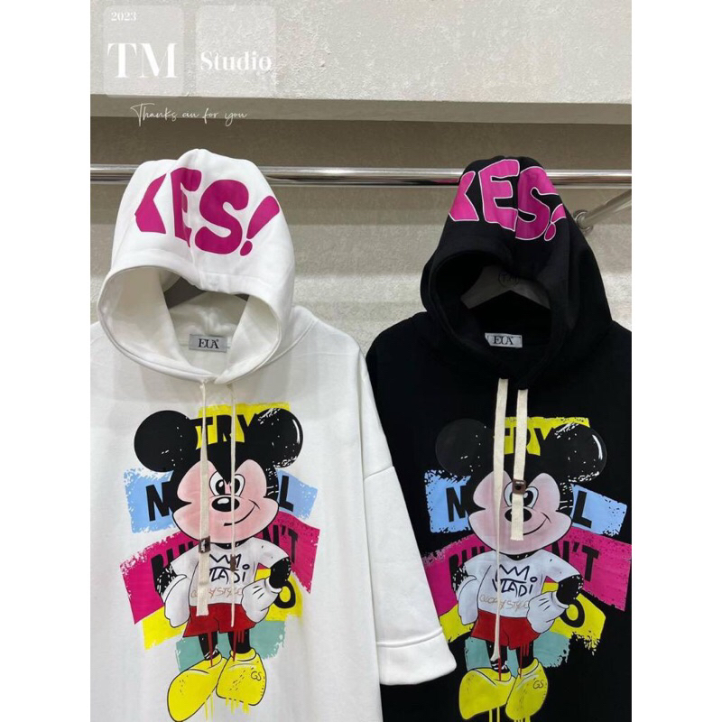 Áo Nỉ Hooodie Nữ , Áo sweater nam nữ qcl1 phom rộng NM Zimi
