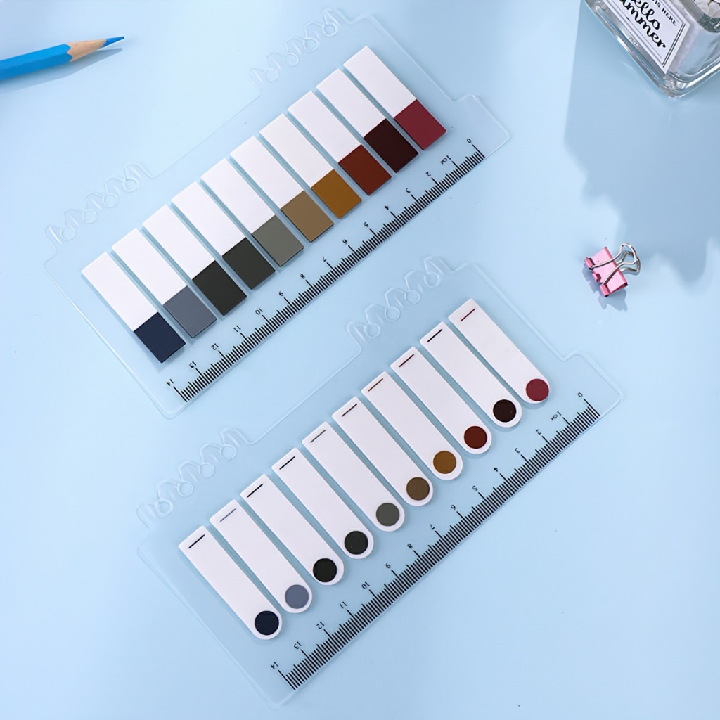 Bộ 200 giấy ghi chú đánh dấu trang sách màu neon -BeloveShop