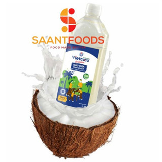 Dầu dừa ép lạnh tinh khiết vietcoco - 1l