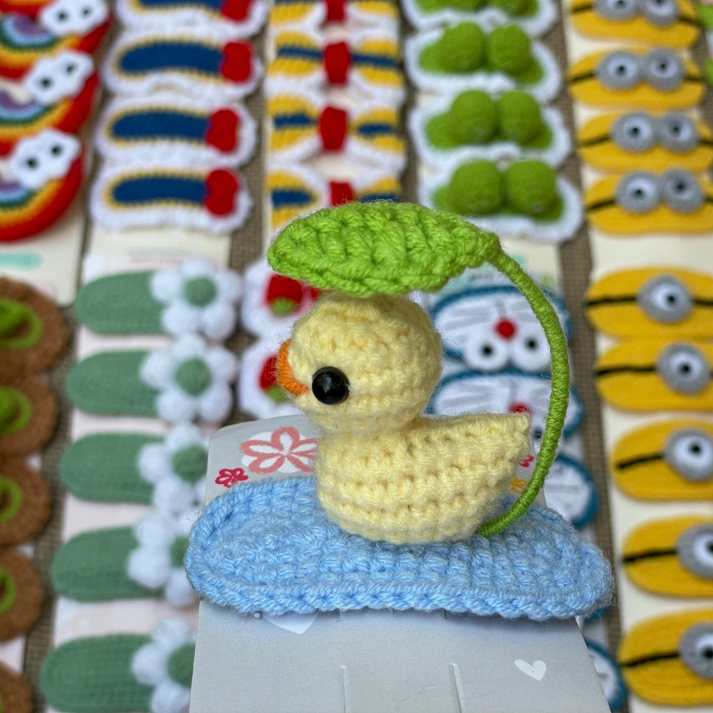 KẸP TÓC LEN HANDMADE (Hàng có sẵn nhiều mẫu)