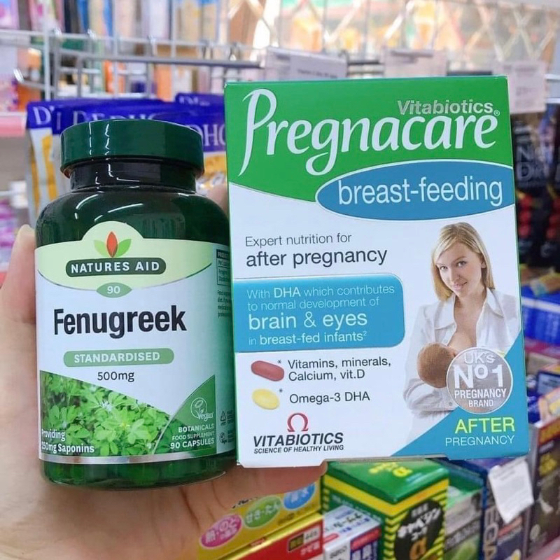 Vitamin Pregnacare cho mẹ sau sinh và cho con bú, Pregnacare Breastfeeding Uk Anh Quốc, hộp 84viên