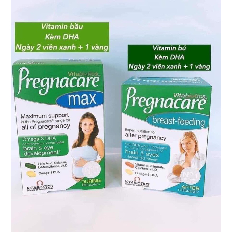 Vitamin Pregnacare cho mẹ sau sinh và cho con bú, Pregnacare Breastfeeding Uk Anh Quốc, hộp 84viên