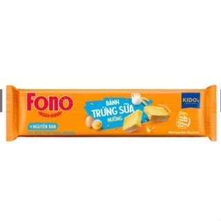 Bánh trứng sữa nướng fono kido's vị nguyên bản - vị bơ phô mai 1 bịch /6 thanh.