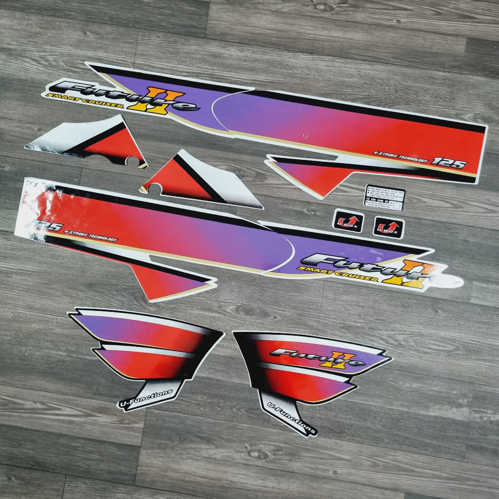 Trọn bộ tem dàn áo xe FUTURE 2 - tem 3 lớp như ZIN theo xe