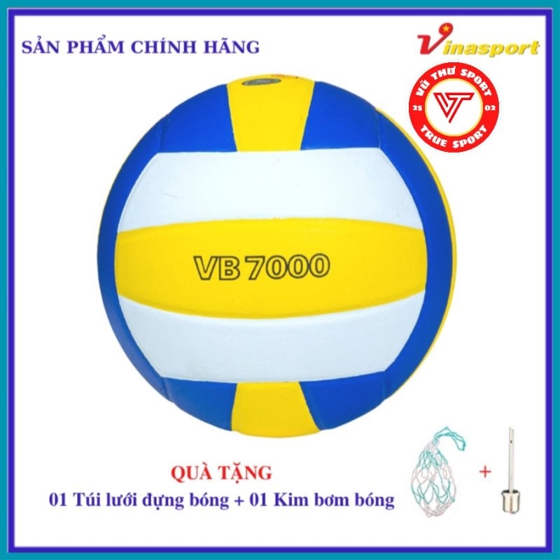 Bóng Chuyền Thăng Long Da Nhật Tiêu Chuẩn Thi Đấu VB 7000 , VB7400 Tặng Túi Lưới Và Kim Bơm Tiêu Chẩn