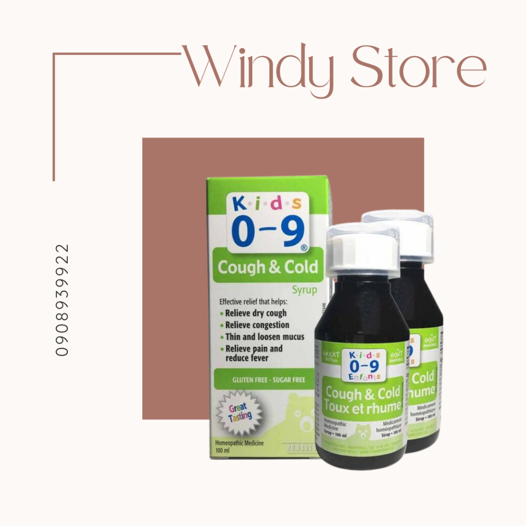 Siro cảm cúm Canada - Cough & Cold Syrup cho bé từ 0-9 tuổi