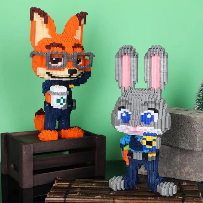 2 bộ lego Naruto Kakashi 30cm Pikachu,Doremon,Cáo Thỏ,Gấu Dâu,Naruto Kakashi,Mario
