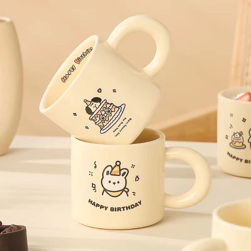 Cốc Sứ In Hình Thỏ Dễ Thương Dùng Làm Quà Tặng Sinh Nhật Mẫu Mới 2023