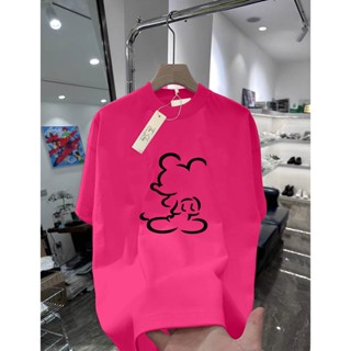 Áo thun hồng sen, xám chì, tím nhạt, xanh két - họa tiết Mickey 100% Cotton Nhật Form dáng Oversize - The Shia