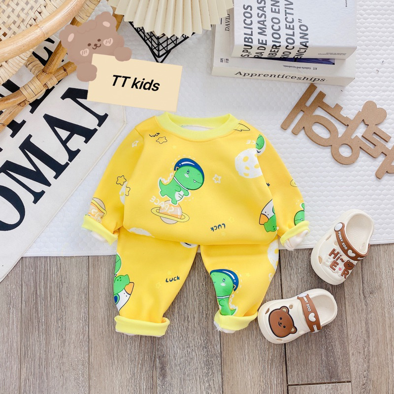 Bộ nỉ lông cho bé trai 6-15kg
