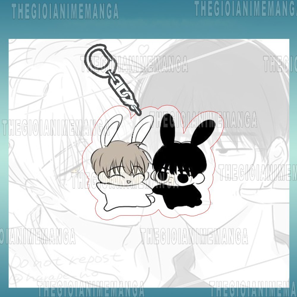 Móc khoá CHECKMATE Chiếu tướng in hình manhwa BL anime chibi mica arcylic quà tặng độc đáo