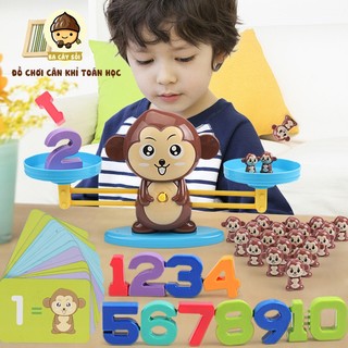 Đồ chơi cân khỉ toán học cân bằng thông minh Monkey Balance cho bé học số đếm, đồ chơi cân ếch toán học cho bé học toán.
