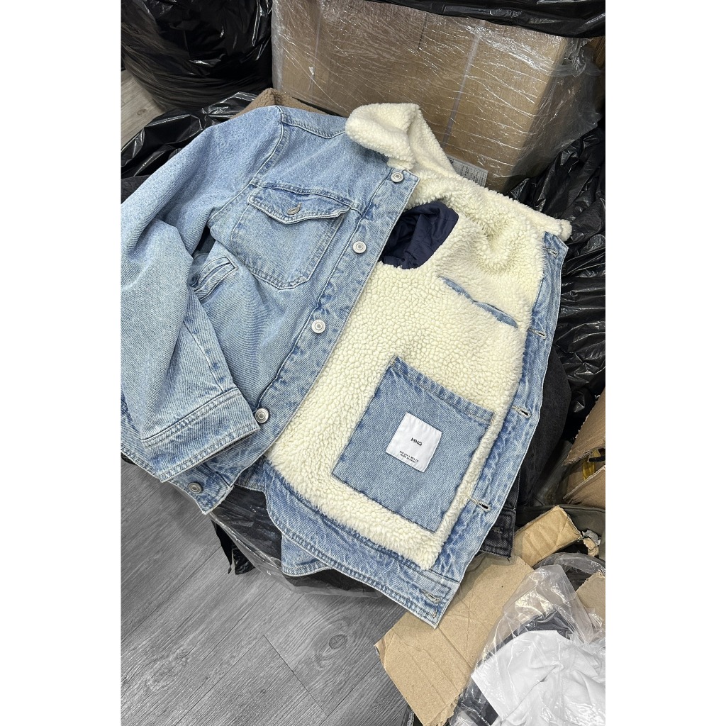 Áo Khoác Denim - Áo Khoác Jean Lót Lông Cừu - 2024AK21 - 2024AK24 - 2024AK22