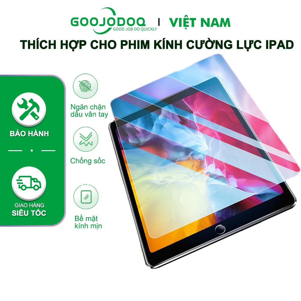 Goojodoq Miếng dán màn hình kính cường lực IPAD cho iPad 2018 9.7 Pro 11 10.5 10.2 2019/iPad Air3 Phim 9H