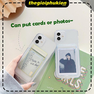 Ốp lưng iphone trong túi đựng thẻ ảnh 6/6s/6plus/6splus/7/7plus/8/8plus/xs/11/12/13/14/15/pro/max/plus/promax - ct196