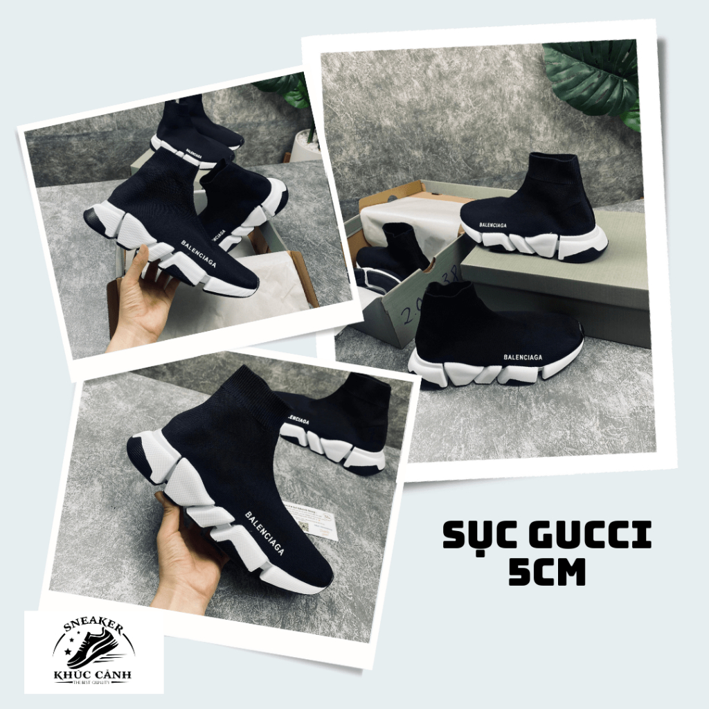 Giày sneaker Balen speed 2.0 black white