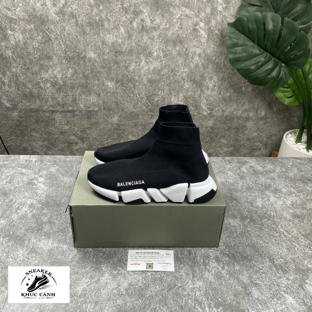 Giày sneaker Balen speed 2.0 black white
