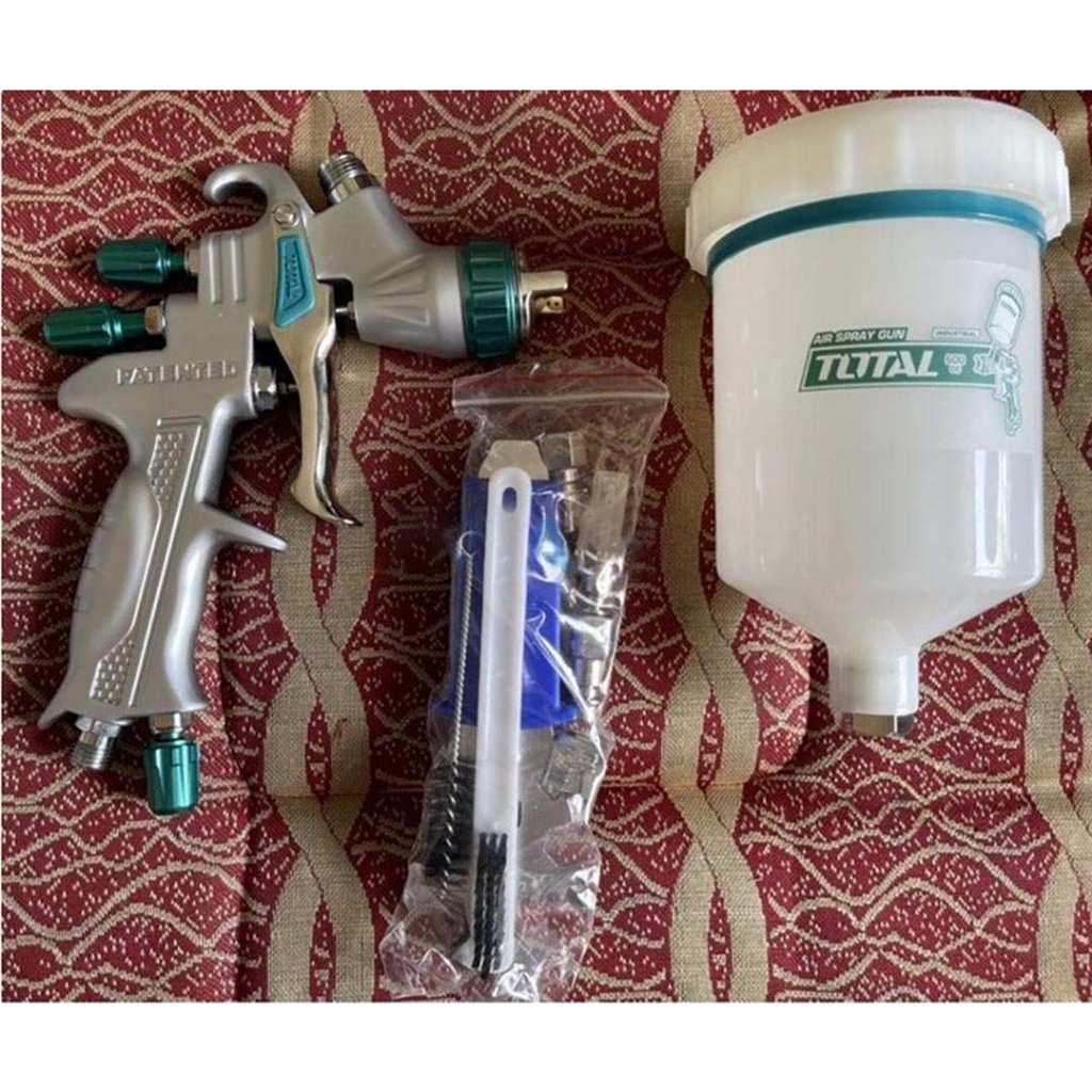 Súng phun sơn 600cc TOTAL TAT10605 chuyên phun sơn xe sơn nền bóng Đầu phun tiêu chuẩn 1.3mm