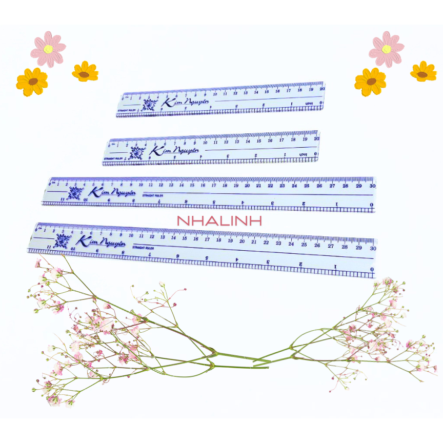 Thước kẻ cứng Kim Nguyên 20-30cm