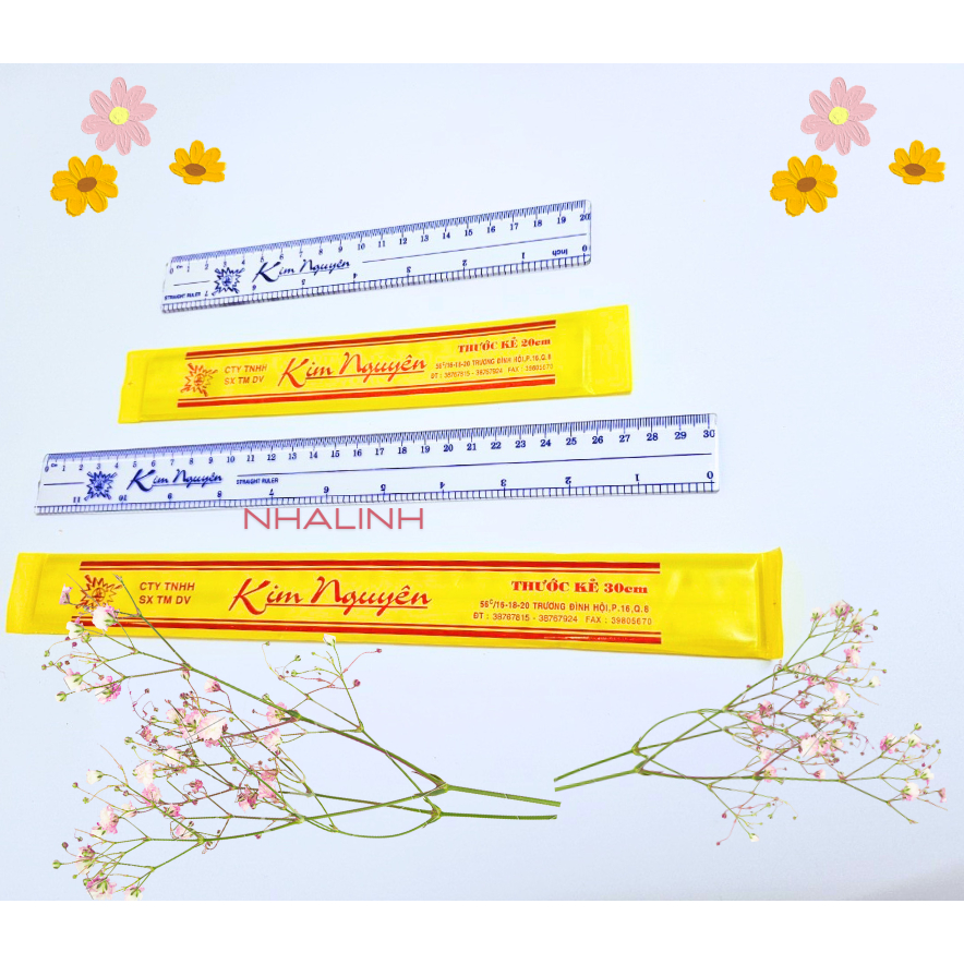 Thước kẻ cứng Kim Nguyên 20-30cm