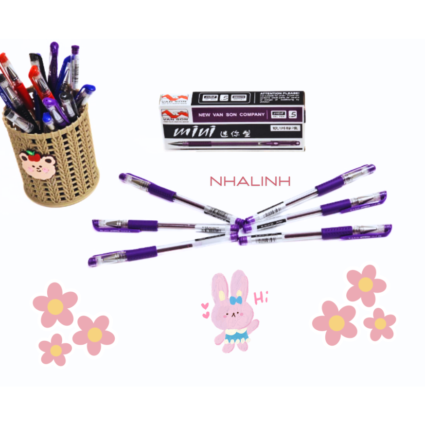 Bút gel nước mini  đủ màu,ngòi to
