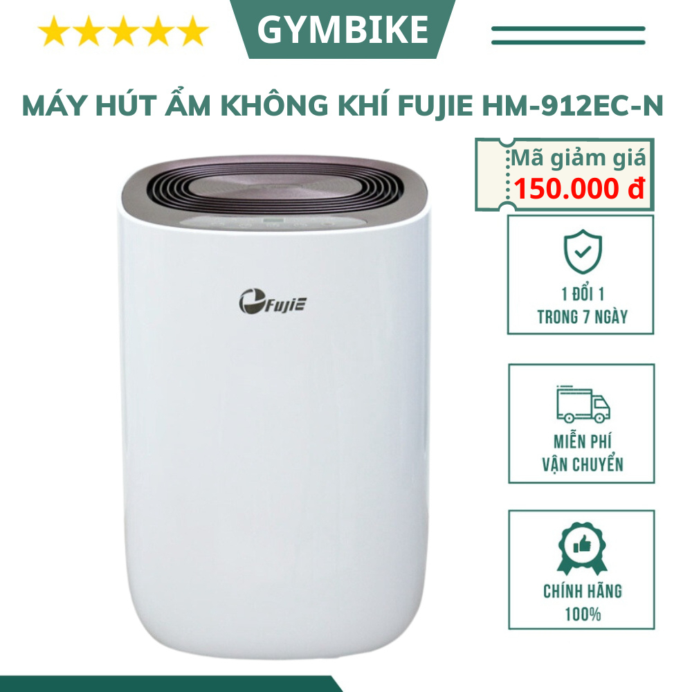 Máy hút ẩm không khí FujiE HM-912EC-N công suất hút ẩm 12L/ ngày, có khóa trẻ em công nghệ Nhật Bản bảo hành 2 năm