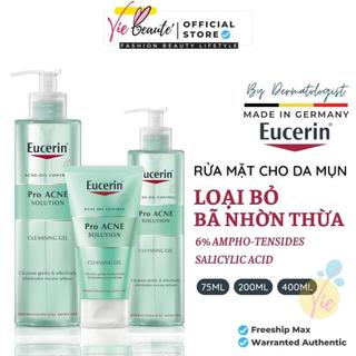 Sữa rửa mặt Eucerin ProAcne Solution Cleansing Gel Eucerin cho da dầu, mụn