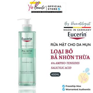 Sữa rửa mặt Eucerin ProAcne Solution Cleansing Gel Eucerin cho da dầu, mụn