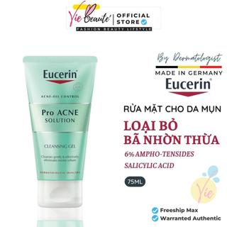 Sữa rửa mặt Eucerin ProAcne Solution Cleansing Gel Eucerin cho da dầu, mụn