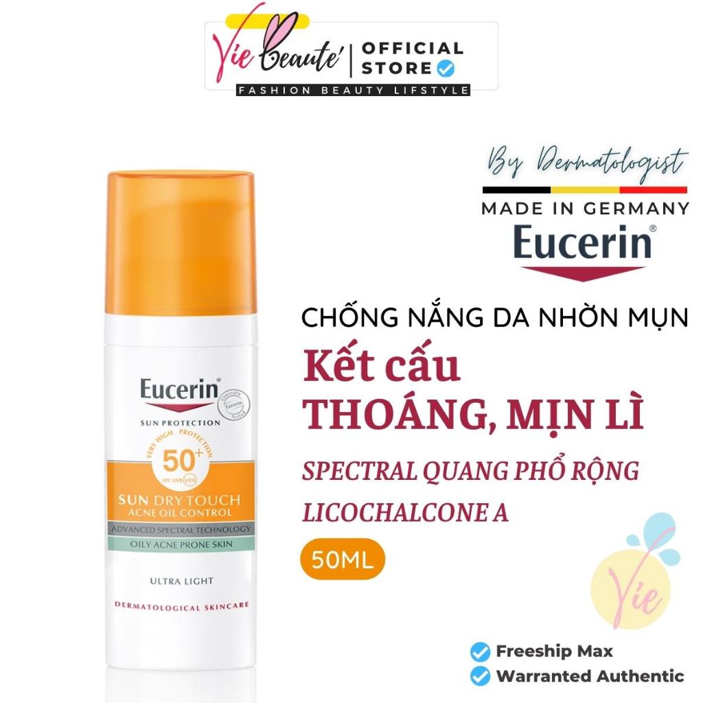 Kem chống nắng Eucerin Dry Touch Oil Control cho da dầu, mụn - Eucerin