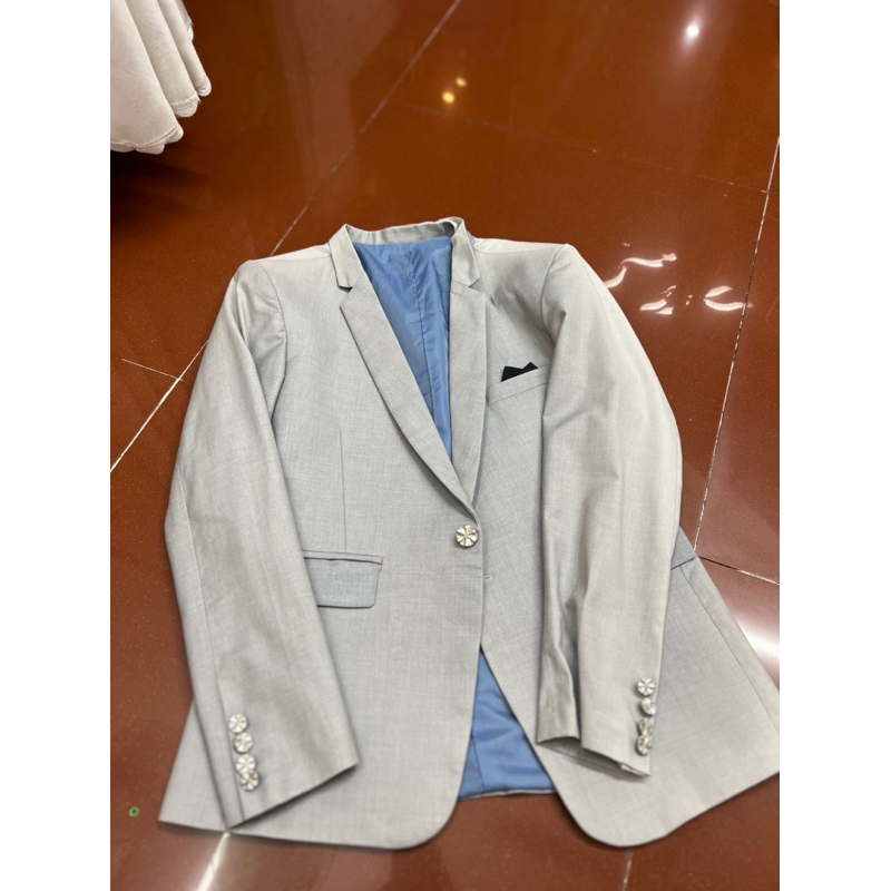 Áo vest xám 1 nút size M