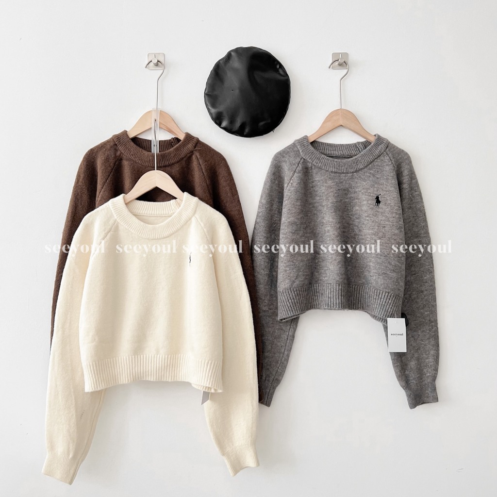 Áo len form lửng thuê ngựa-4488