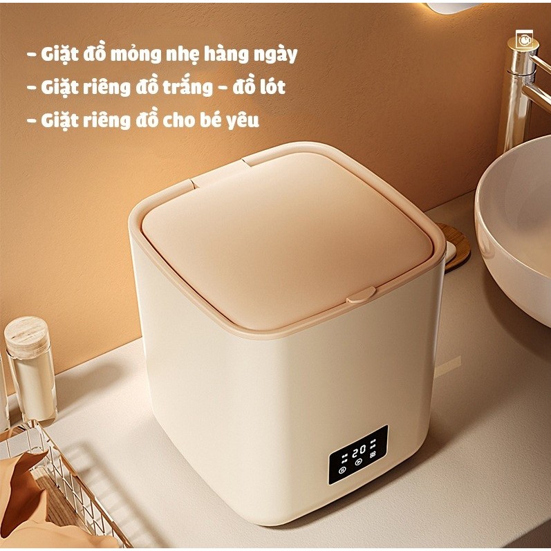 Máy giặt mini hoàn toàn tự động CVRAW 12 lít giặt đồ trắng đồ lót đồ mỏng đồ cho bé