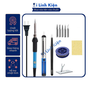 Mỏ hàn thiếc điều chỉnh nhiệt độ TQ936 60W tặng kèm bộ đồ nghề sửa chữa.