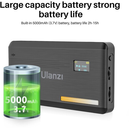 Đèn LED 2 màu ULANZI VL200 BI-COLOR  - Tích hợp pin 5000mAh có thể sạc lại
