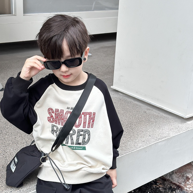 Áo Nỉ Raglan SMOOTH BORED Cho Bé