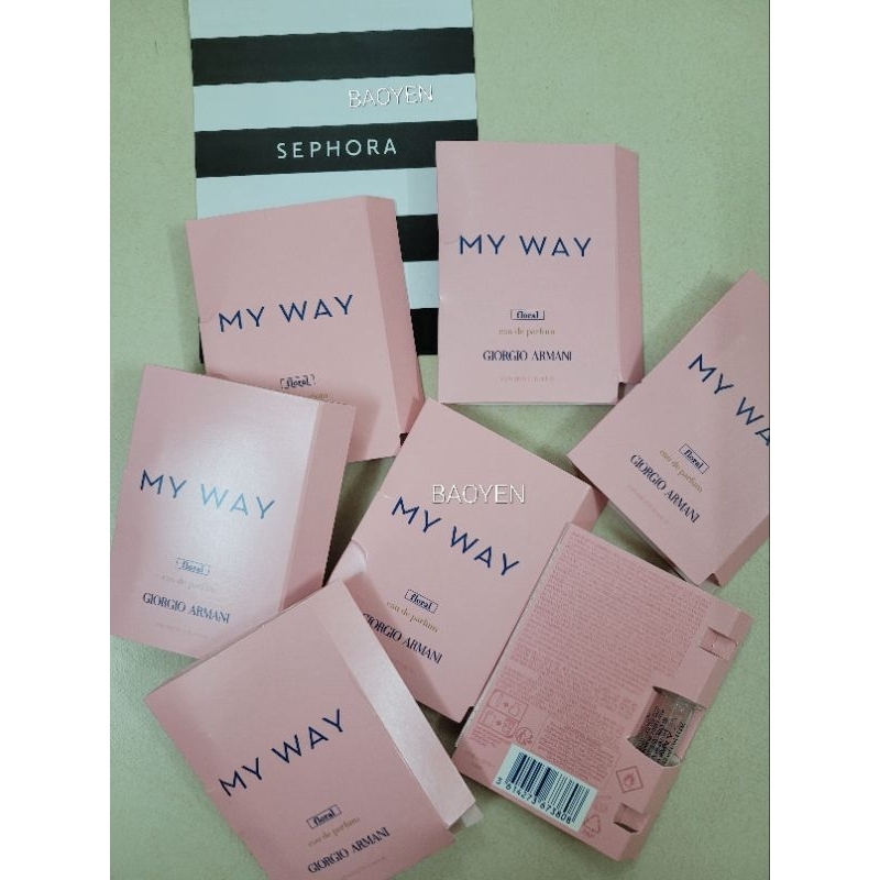 Vial Nước hoa My Way EDP Giorgio Armani floral bill Sephora US