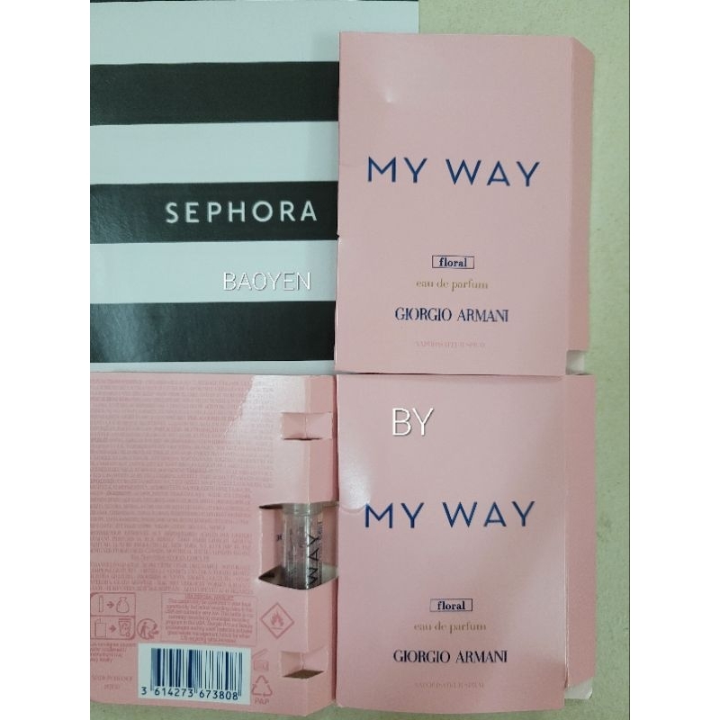Vial Nước hoa My Way EDP Giorgio Armani floral bill Sephora US