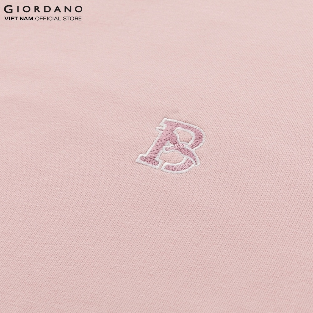 Áo Thun Nữ Dài Tay Cổ Tròn French Terry Pullover Giordano 05323605