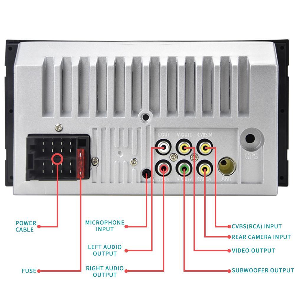 Đầu Màn Hình 7 inch Đa Năng Cho Xe Toyota - Kết Nối Đa Năng - Đầu DVD Kèm Giắc Zin Theo Xe Toyota - MP5-Toyota